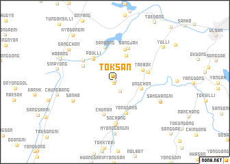 map of Tŏksan