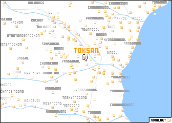 map of Tŏksan