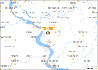 map of Toksan