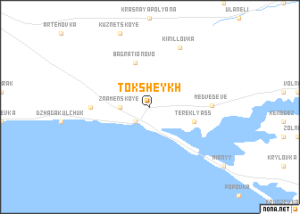 map of Tok-Sheykh