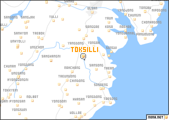 map of Tŏksil-li