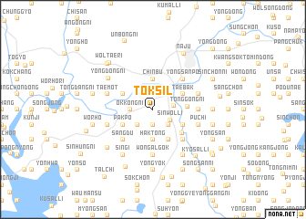 map of Tŏksil