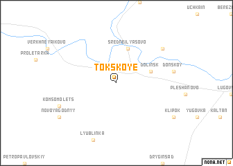 map of Tokskoye