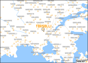 map of Tŏksŏl-li