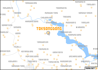 map of Tŏksŏng-dong