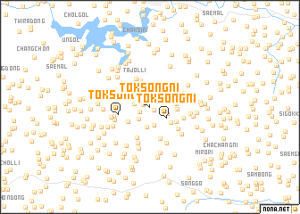 map of Tŏksŏng-ni