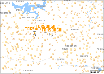 map of Tŏksŏng-ni