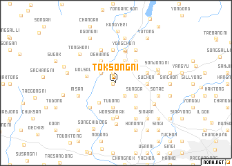 map of Tŏksŏng-ni