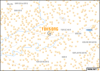map of Tŏksŏng