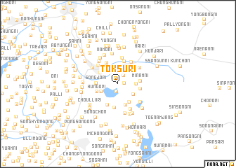 map of Tŏksu-ri