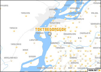 map of Tŏktaedonggok