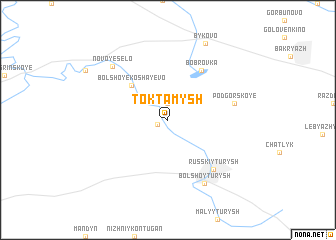 map of Toktamysh