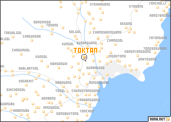 map of Tŏktan