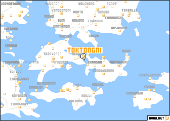 map of Tŏktong-ni