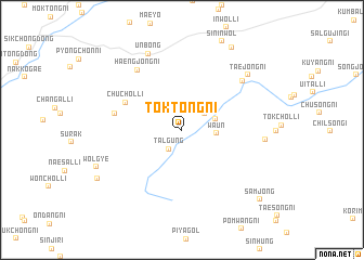 map of Tŏktong-ni