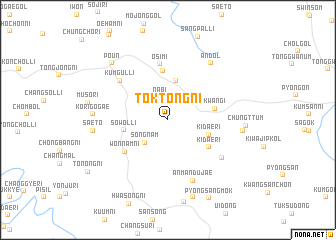 map of Tŏktong-ni