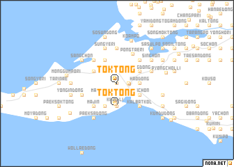 map of Tŏk-tong