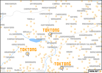 map of Tŏk-tong