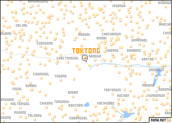 map of Tŏk-tong