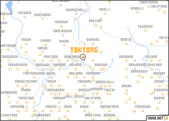 map of Tŏk-tong