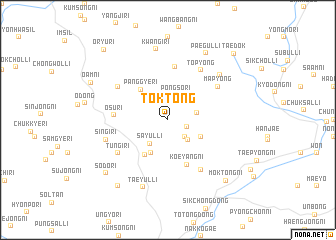 map of Tŏktong