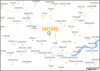 map of Tŏk-tong