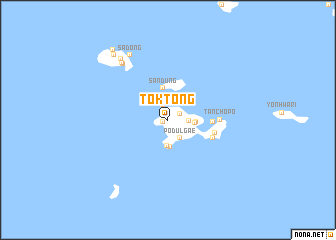 map of Tŏk-tong