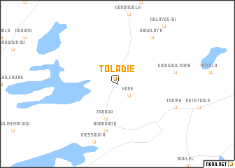 map of Toladié