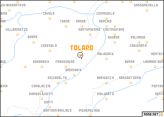 map of Tolaro