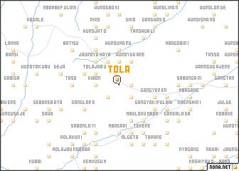 map of Tola