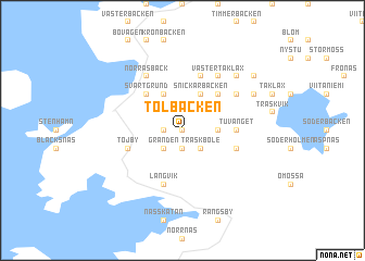 map of Tölbacken