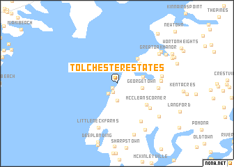 map of Tolchester Estates