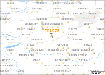 map of Tołcze