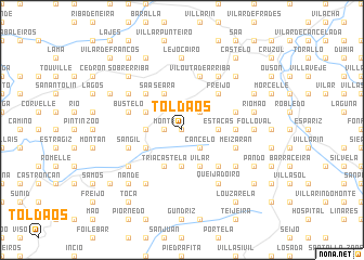 map of Toldaos