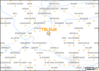 map of Toldijk