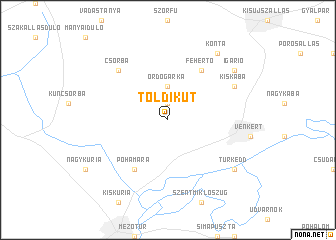 map of Toldikút