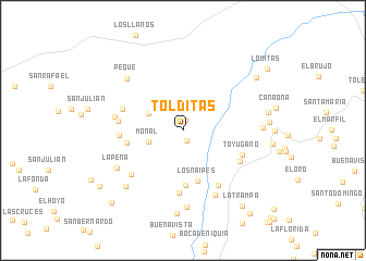 map of Tolditas