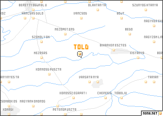 map of Told