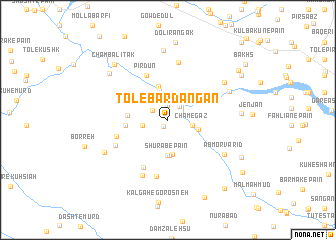 map of Tol-e Bardangān