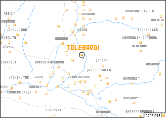 map of Tol-e Bardī