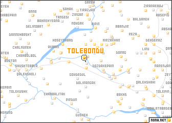 map of Tol-e Bondū