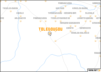 map of Tolédougou