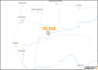 map of Toledo