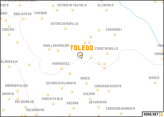 map of Toledo