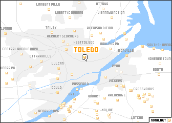 map of Toledo