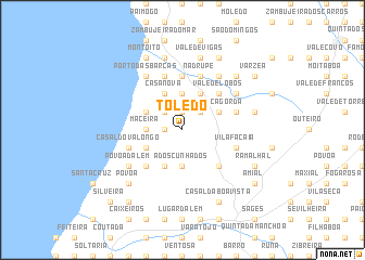 map of Toledo