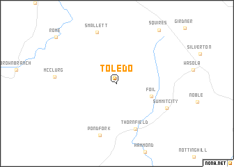 map of Toledo