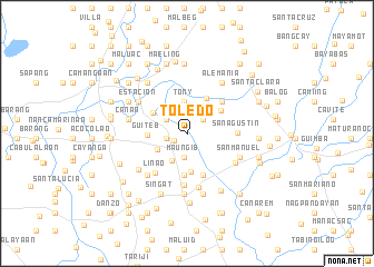 map of Toledo