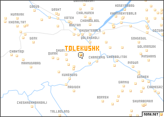 map of Tol-e Kūshk