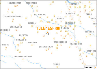 map of Tol-e Meshkīn